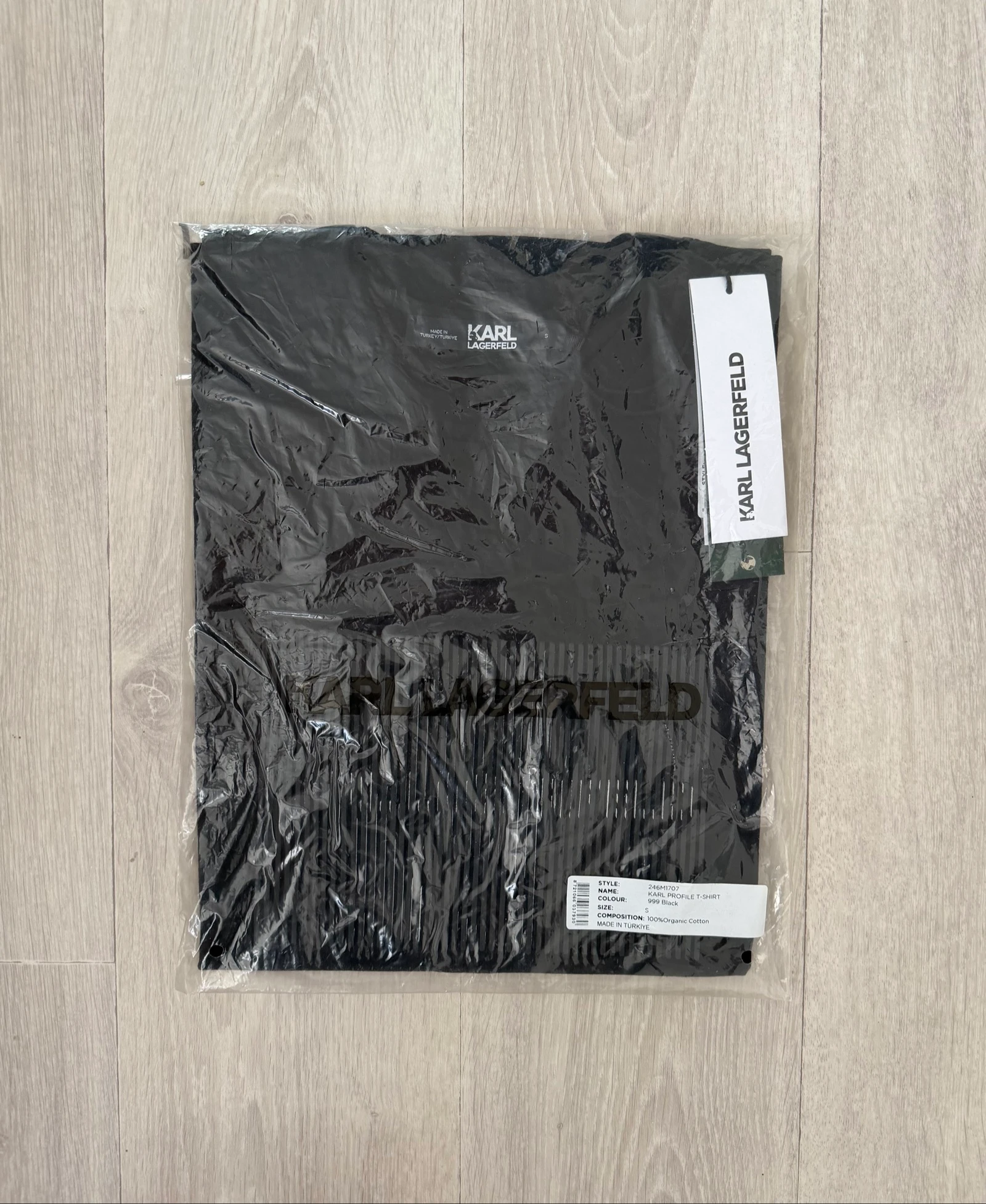 Karl Lagerfeld authentic 100% organic cotton T-Shirt size S black – photo 10